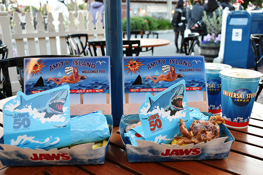 日本での公開から50周年を迎えることを記念し、「アミティ・ランディング・レストラン」のメニューがリニューアル（Lmaga.jp撮影）