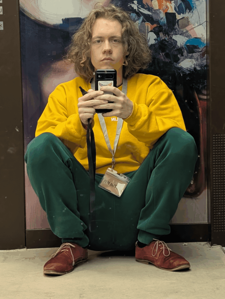 今日は偶然この衣装になってしまった