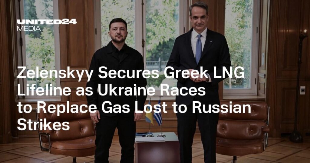 ゼレンスキー氏、ウクライナがロシア攻撃で失われたガスの代替を急ぐ中、ギリシャのLNGライフラインを確保