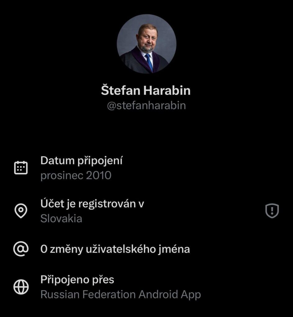 スロバキアの極右政治家が「ロシア連邦のAndroidアプリ」を通じてXに参加していたことが判明