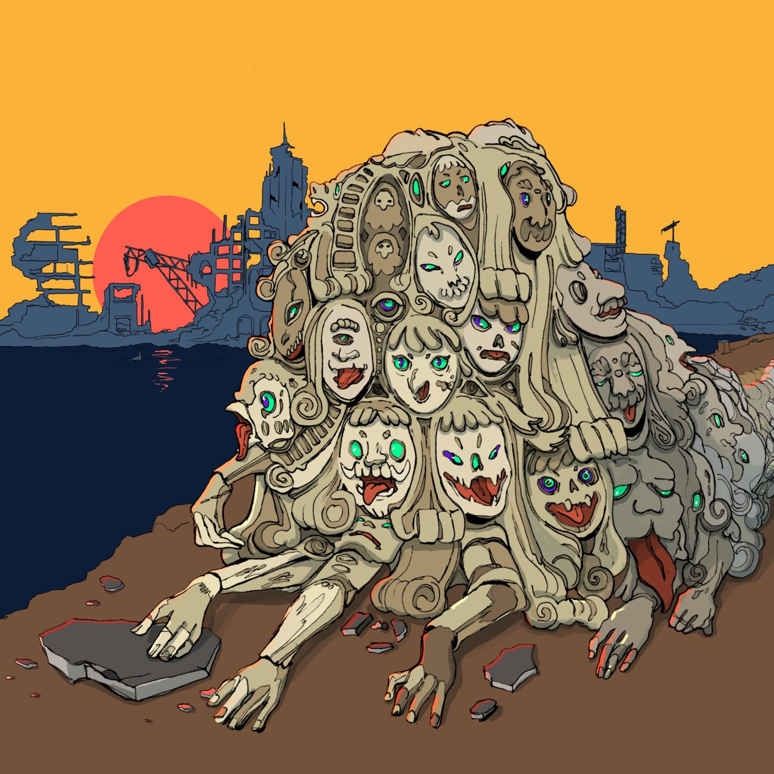 地元の悪いビラの Beżżalart イラスト