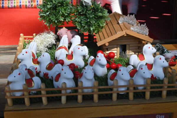 玉田神社の「うまみくじ」　2025年3月9日　撮影：MKタクシー
