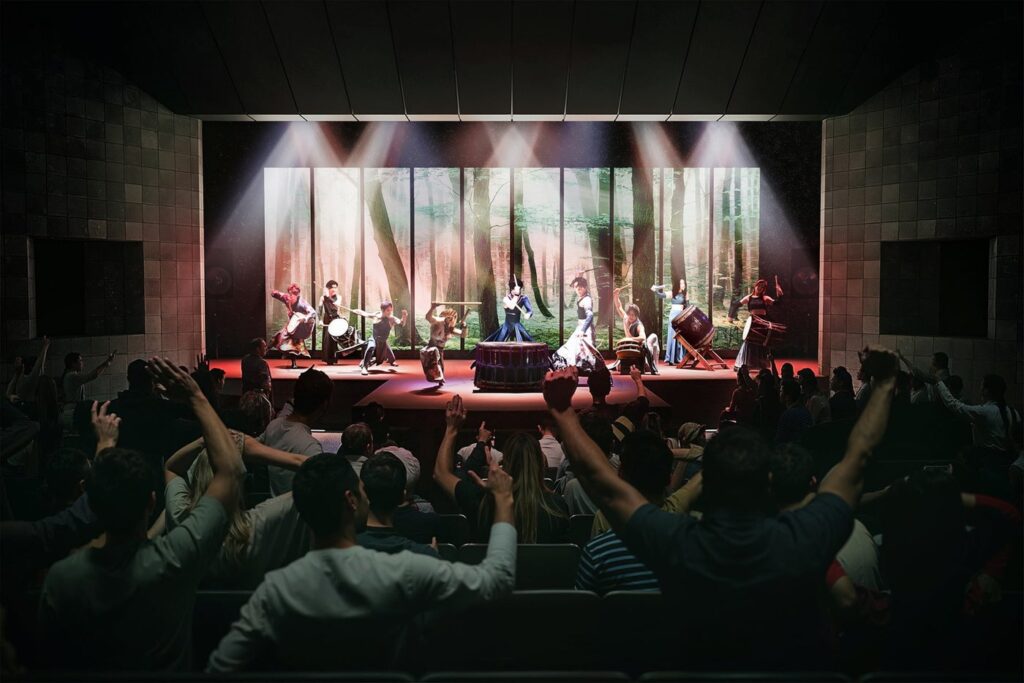 京都駅前に“和太鼓エンタメ”DRUM TAOの新劇場、2026年4月開業 提灯＆暖簾が彩るラウンジやルーフトップも - 女子旅プレス