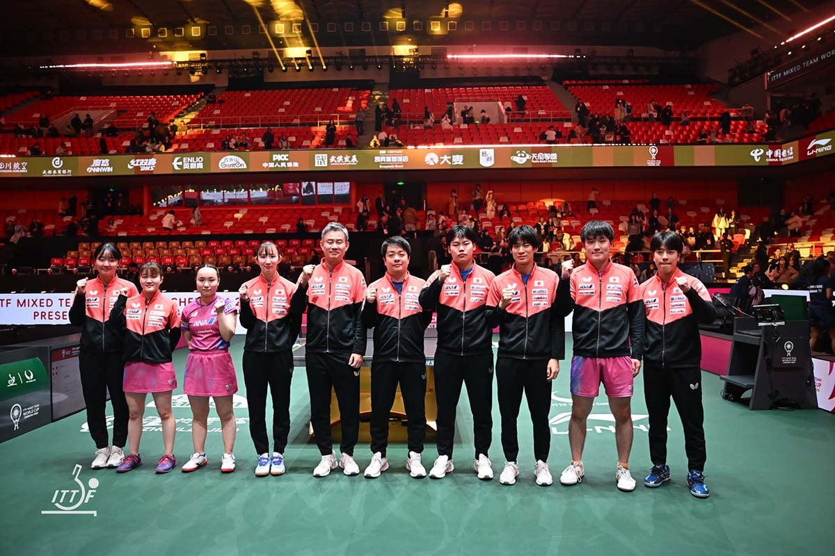 【卓球・ITTF混合団体W杯2025】日本 vs. 中国｜リアルタイム速報・途中スコア・試合結果　張本智和・張本美和らが奮闘も敗戦　“王国”中国に屈し銀メダル、3連覇許す