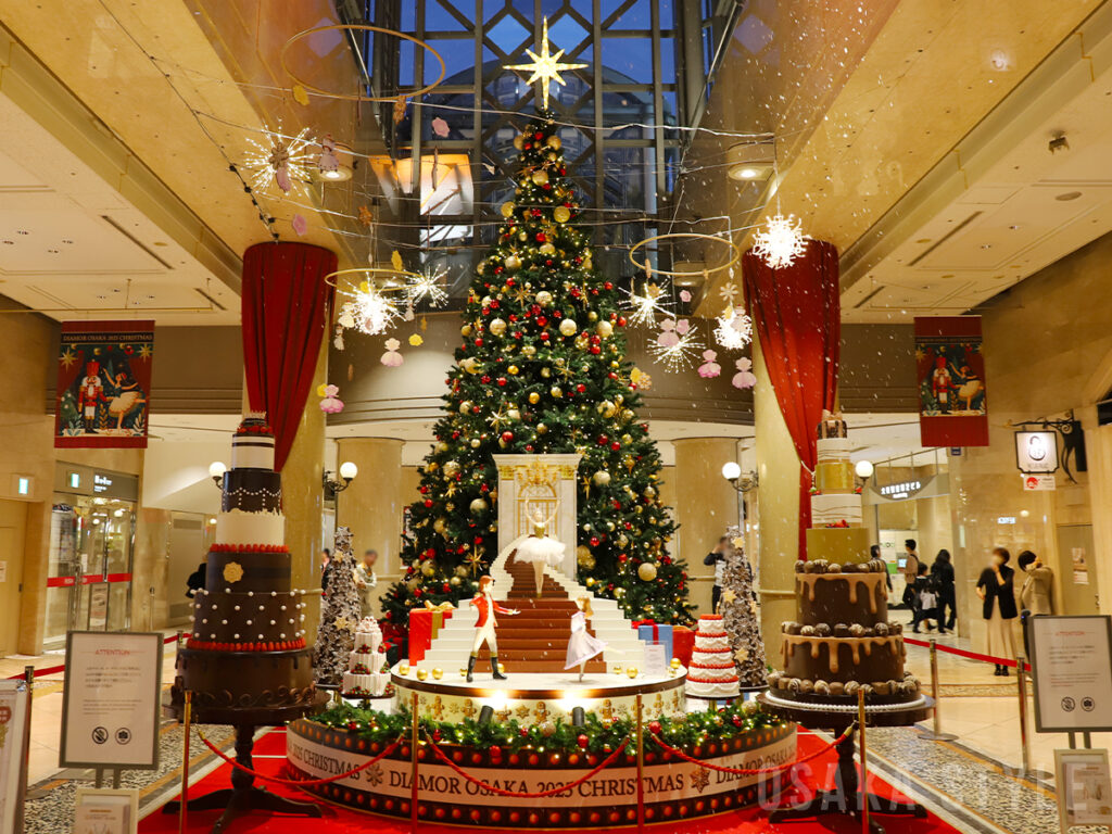 【動画】ディアモール大阪にクリスマスツリー　雪が降るショータイムも – OSAKA STYLE