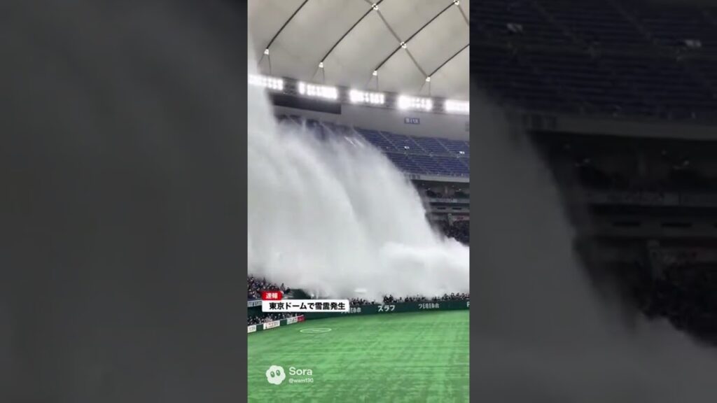 【続報】東京ドームで“雪崩”発生…試合は続行！？※フィクションBREAKING: An Avalanche” Hits Tokyo Dome… Game Still On?! (News Flash)