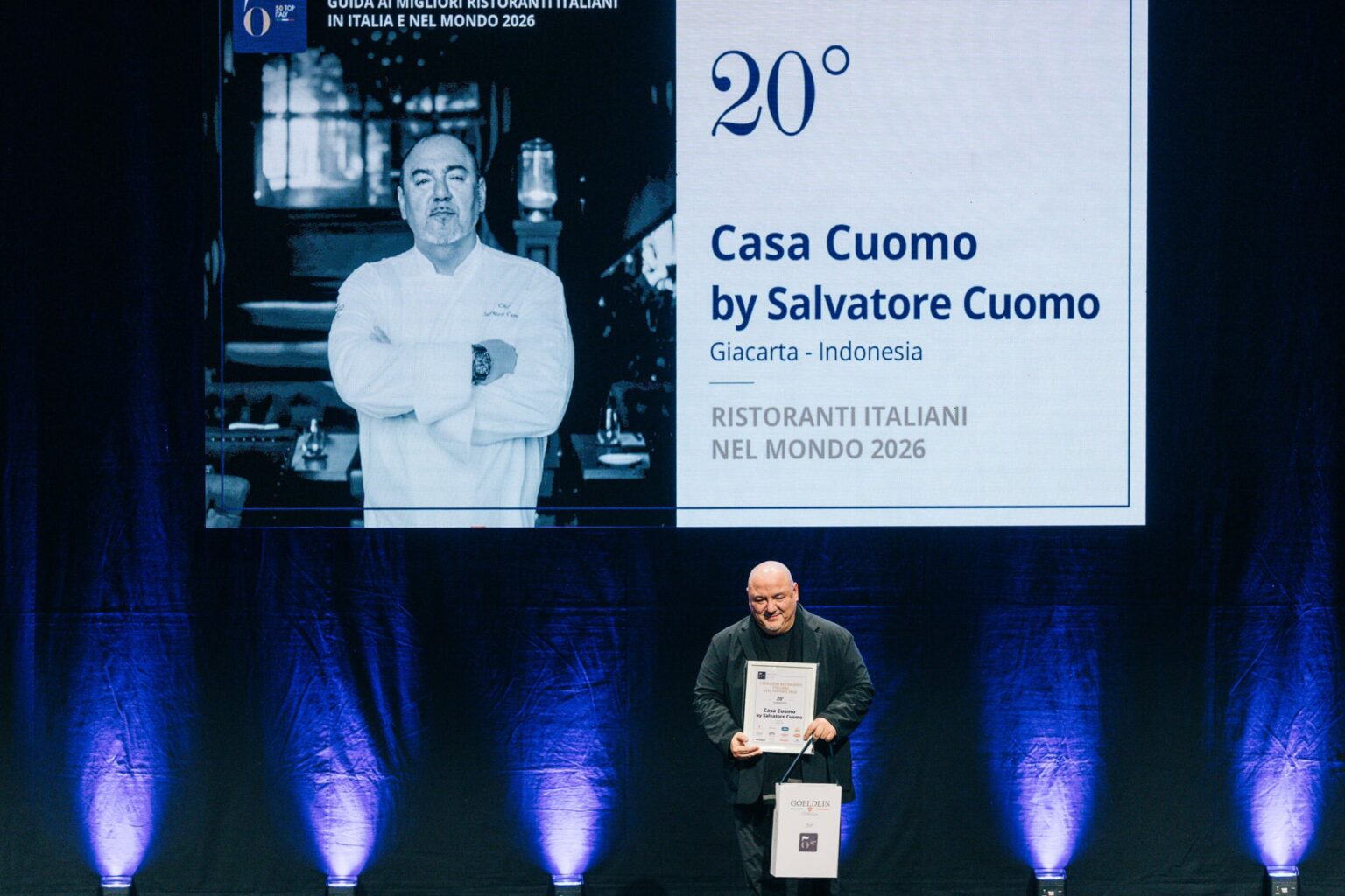 サルバトーレ・クオモの新ブランド「CASA CUOMO」国際レストラン評価ガイド「50 Top Italy 2026」で世界20位に選出。