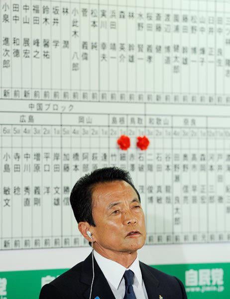 自民党下野した時の麻生