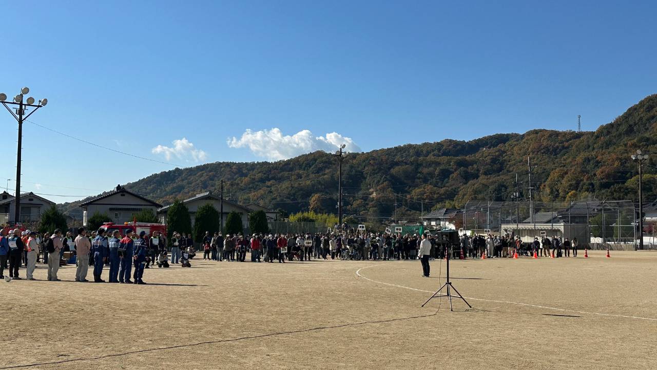 内閣府・広島県・福山市連携、ドローン4機同時運用による大規模防災訓練を実施