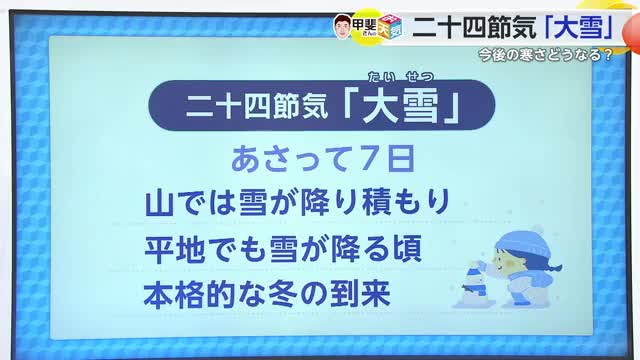 お天気箱 二十四節気「大雪」今後の寒さは？【佐賀県】（佐賀ニュース サガテレビ） - Yahoo!ニュース