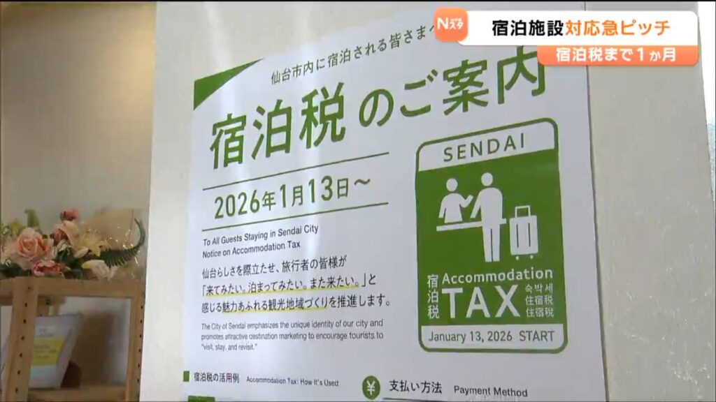 「宿泊税」スタートまで1か月「客の顔が心配」導入に向け 宿泊施設は頭を悩ませながらシステム改修・決済手数料負担 宮城（tbc東北放送） - Yahoo!ニュース