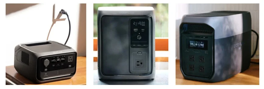 EcoFlowのポータブル電源DELTAシリーズとRIVERシリーズの製品写真