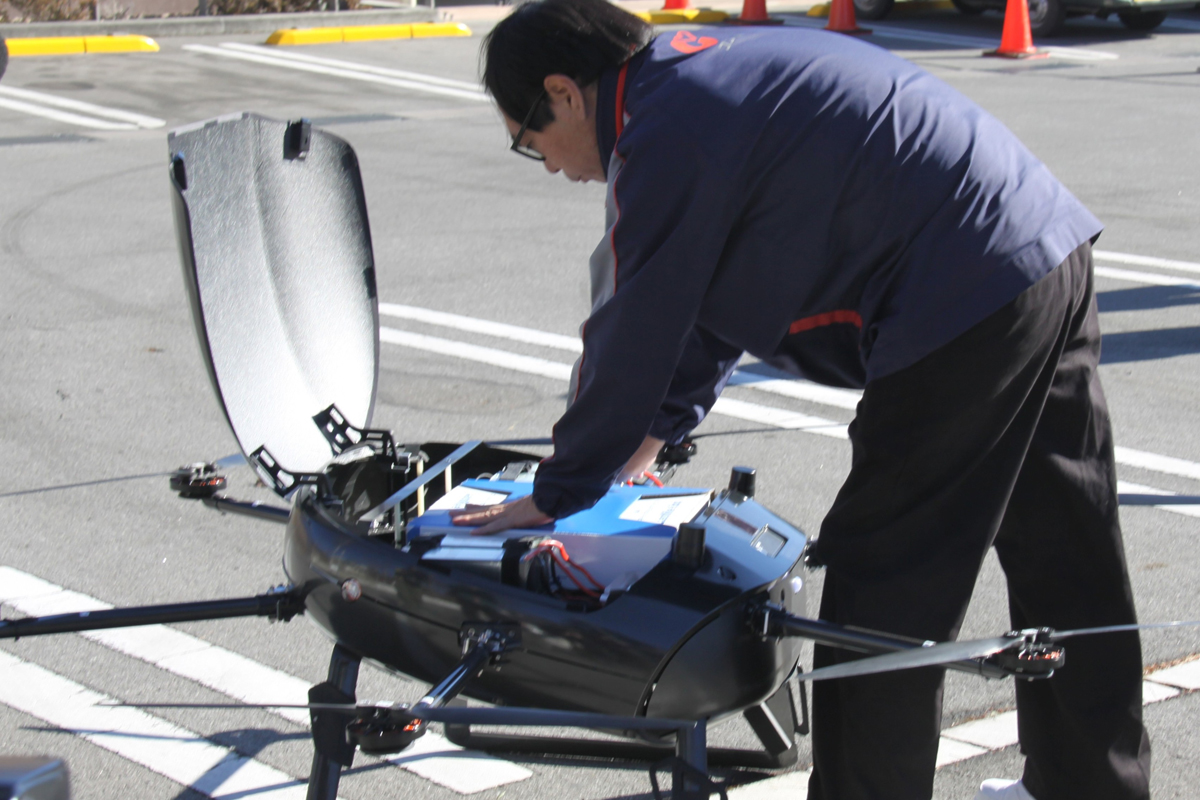 20251218seino02 - セイノーHDほか／長野県軽井沢市でドローン物流実験、渋滞や防災対策に一歩