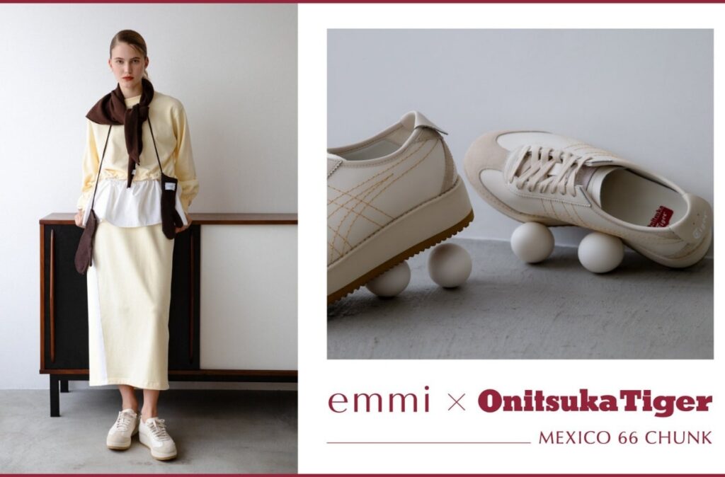 1/1発売｜emmi Exclusive Onitsuka Tiger Mexico 66 Chunk "White"｜抽選/販売/定価情報 1枚目