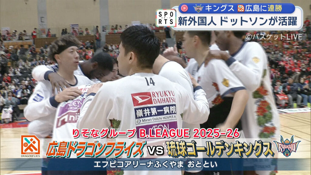 バスケ・Ｂリーグ３週間ぶりに再開！キングスがアウェーで連勝 – QAB NEWS Headline