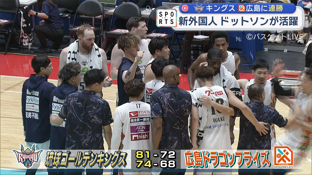 バスケ・Ｂリーグ３週間ぶりに再開！キングスがアウェーで連勝