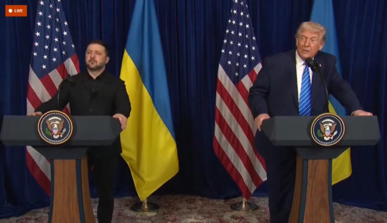 ヴォロディミル・ゼレンスキー大統領は「どういたしまして」と述べ、ドナルド・トランプ米大統領をウクライナ訪問に招待した。