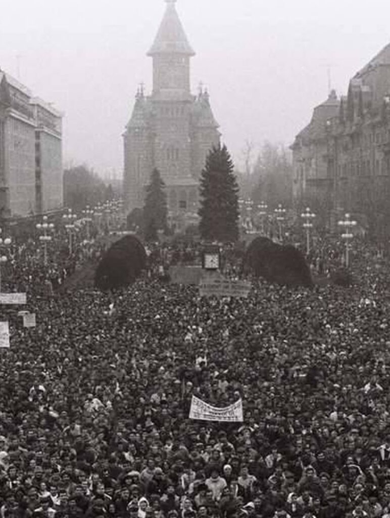 1989 年 12 月 20 日、ティミショアラが共産主義から解放された最初の都市となった日。