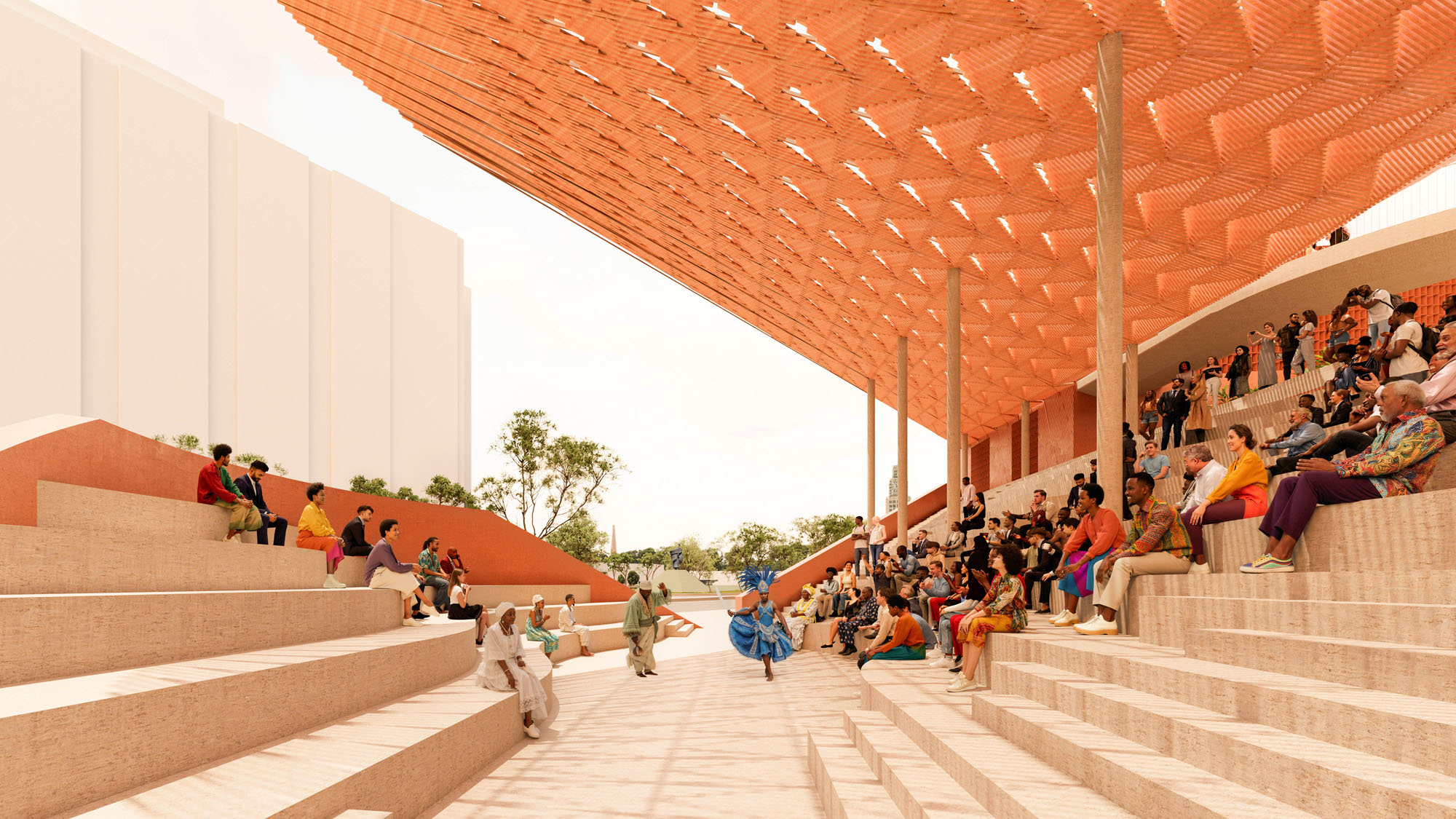 〈Biblioteca dos Saberes〉フランシス・ケレ（Francis Kéré）、ケレ・アーキテクチャ（Kéré Architecture）
