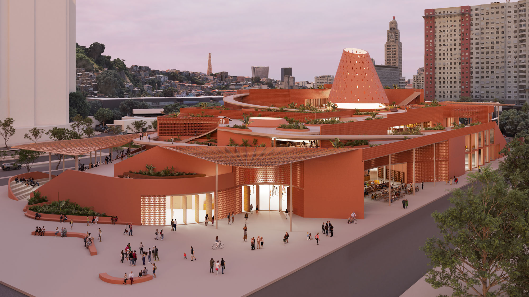 〈Biblioteca dos Saberes〉フランシス・ケレ（Francis Kéré）、ケレ・アーキテクチャ（Kéré Architecture）