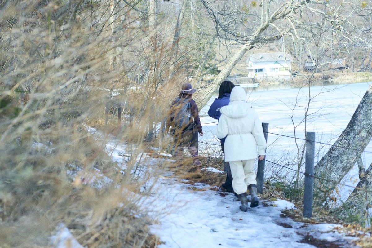 冬の森・氷上セラピー イメージ写真