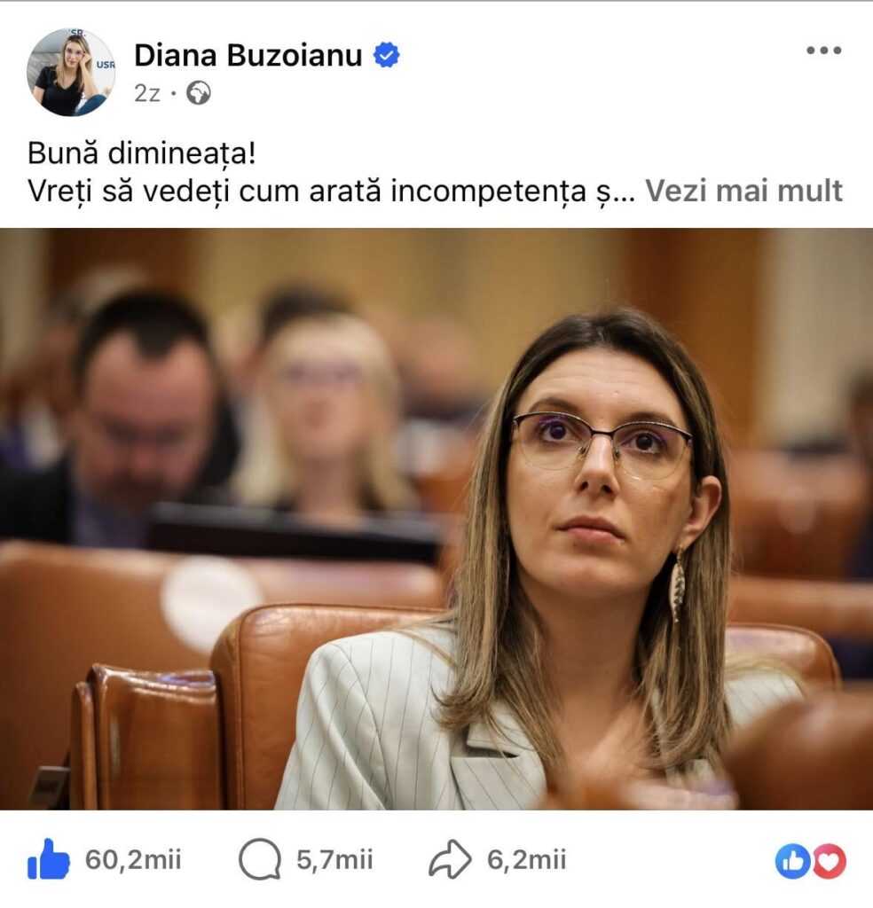 ダイアナ・ブゾイアヌ殺害。 Facebookでこれほど多くの「いいね！」を目にしたのは主権者だけだ。続けてください、お嬢さん、あなたは私たちの多くが長い間見たいと思っていた新鮮な空気の息吹です。あなたが他の人にインスピレーションを与えることを願っています。