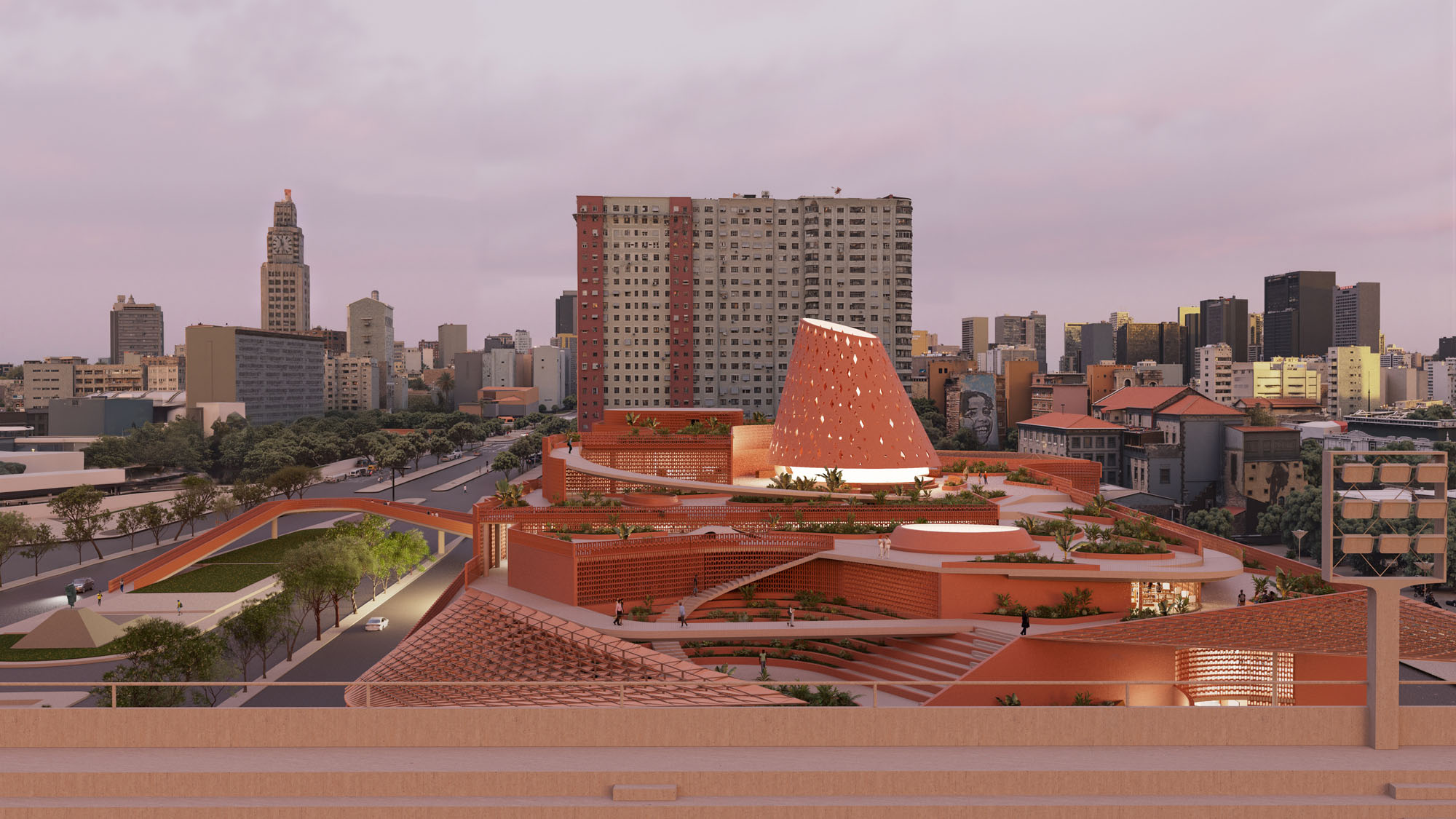 〈Biblioteca dos Saberes〉フランシス・ケレ（Francis Kéré）、ケレ・アーキテクチャ（Kéré Architecture）