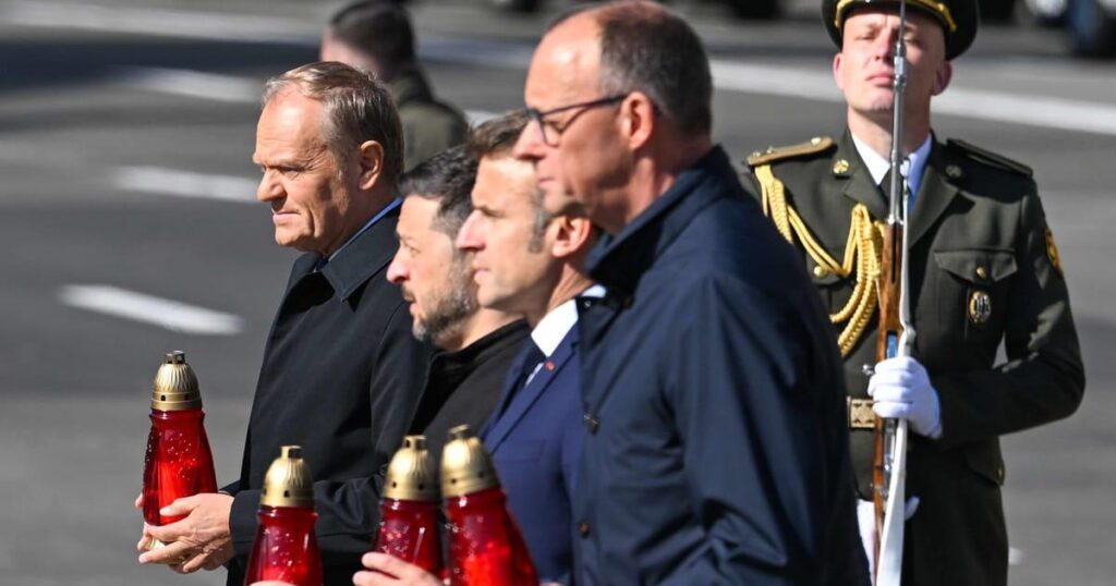マクロン大統領、リークされた首脳会談で米国がウクライナを「裏切る」可能性があると警告 シュピーゲル報道