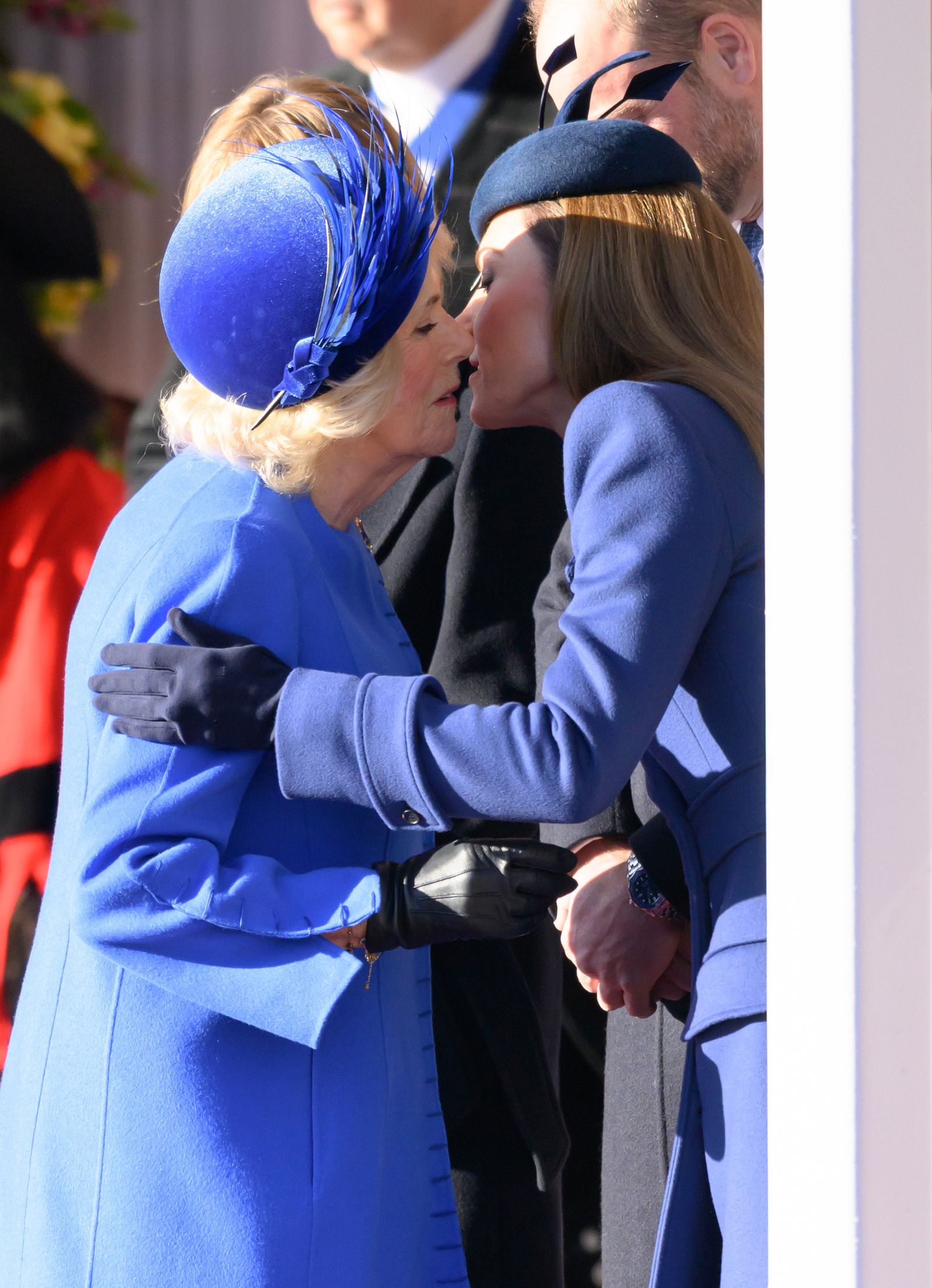カミラ王妃、キャサリン妃Queen Camilla and Catherine Princess of Wales during the ceremonial welcome for the state visit to the UK of...