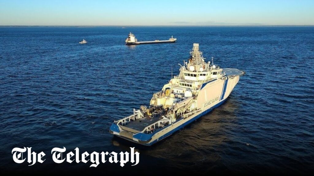 「妨害行為」で海底ケーブル切断でロシア人乗組員拘束