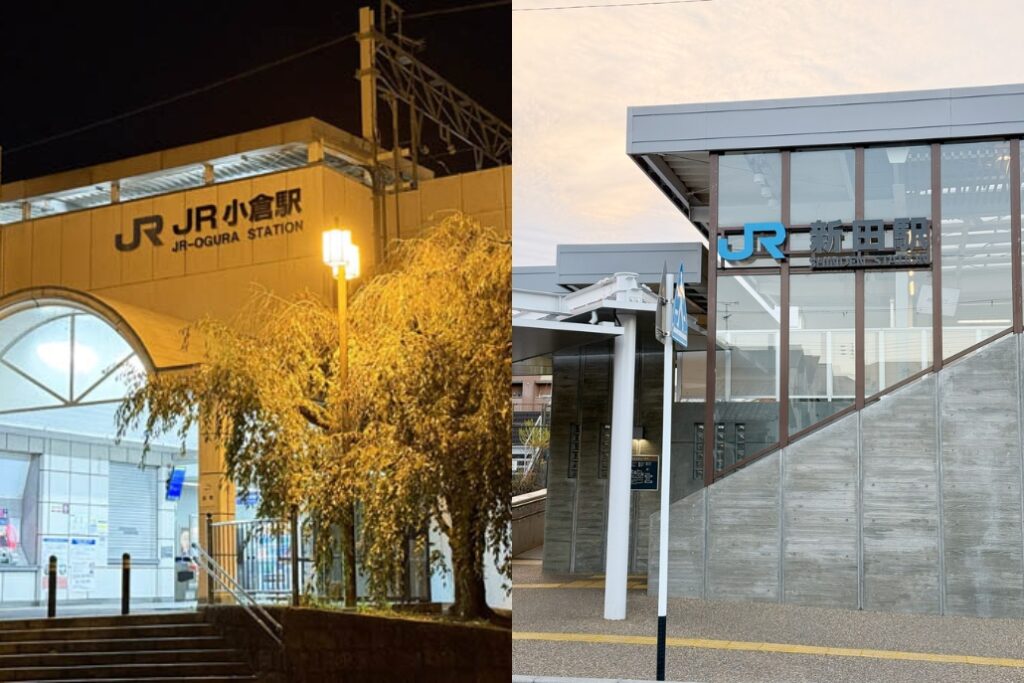 JRみやこ路快速　JR奈良線「ＪＲ小倉駅」「新田駅」の画像
