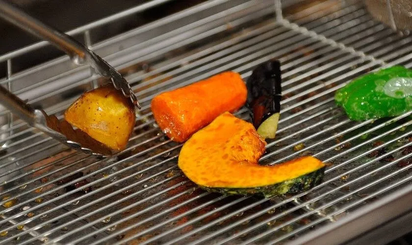 焼き野菜のクローズアップ