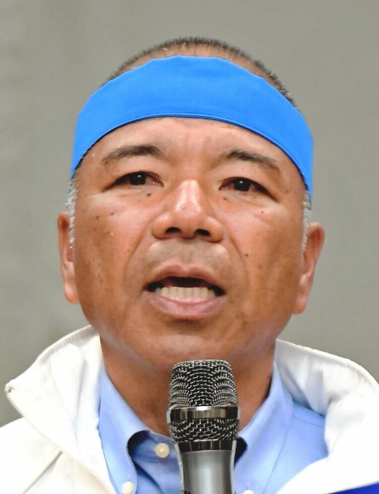 当選確実となった大城憲幸氏