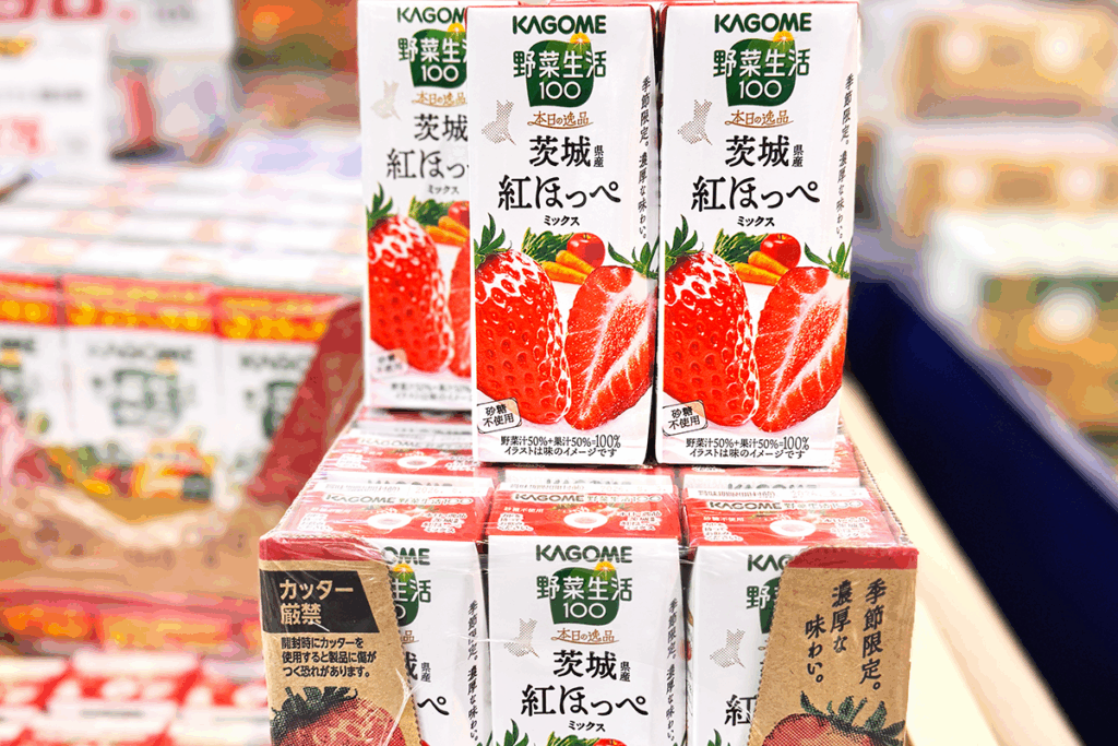 “茨城・鉾田からいちごの美味しさを全国へ” 深作農園とカゴメの『野菜生活100』シリーズコラボを記念し 登録商標いちご「ラブソング」(紅ほっぺ)予約受付開始 | 農業法人深作農園有限会社 atpress