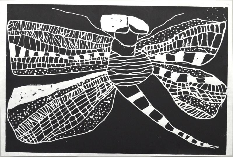 【大賞】「おにやんま」　版画　 鹿沼市 認定こども園晃望台幼稚園 年長　山口翔理（やまぐちしょうり）｜朝刊・夕刊ニュース｜下野新聞デジタル