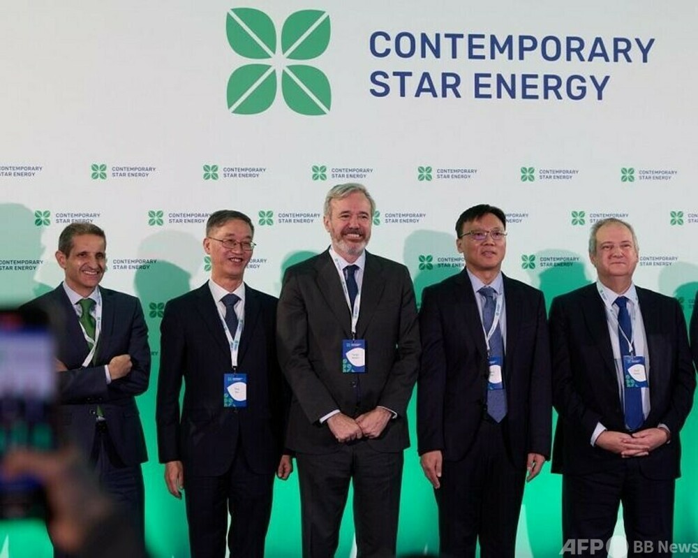 中国CATL スペインで合弁スーパー電池工場の起工式を開催　写真1枚　国際ニュース：AFPBB News