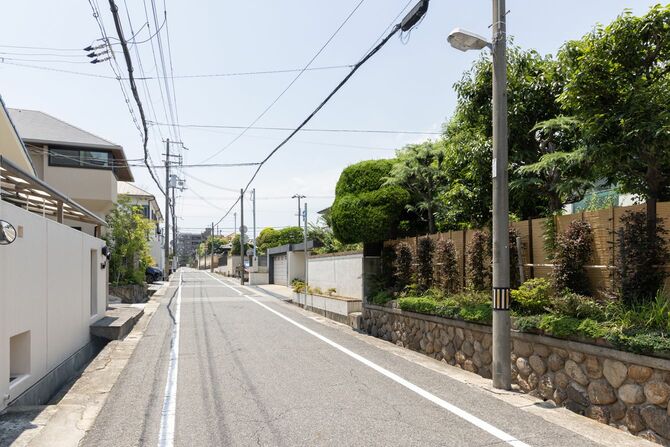 JR芦屋駅の北側にある大原町
