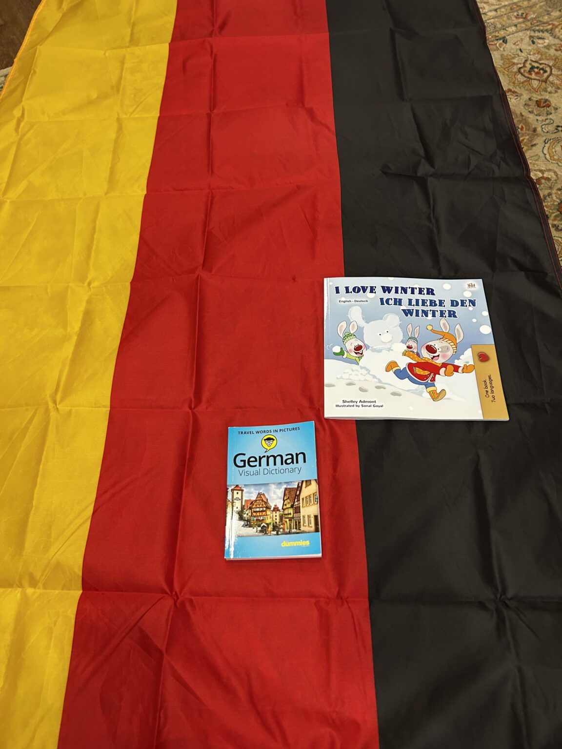 ドイツの国旗とクリスマスに買った本