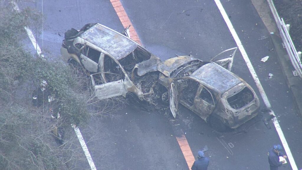 ”犬鳴峠”で車3台が絡む事故 高齢男性1人が死亡 子供など6人が病院へ搬送 中央線をはみ出した可能性 福岡県宮若市
