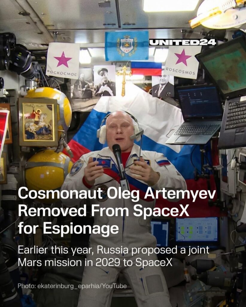 ロシアの宇宙飛行士、モスクワのためにスペースXをスパイした疑い