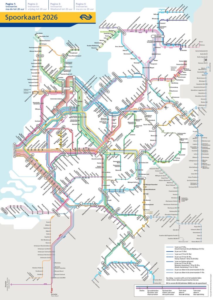 2026 年の鉄道路線図