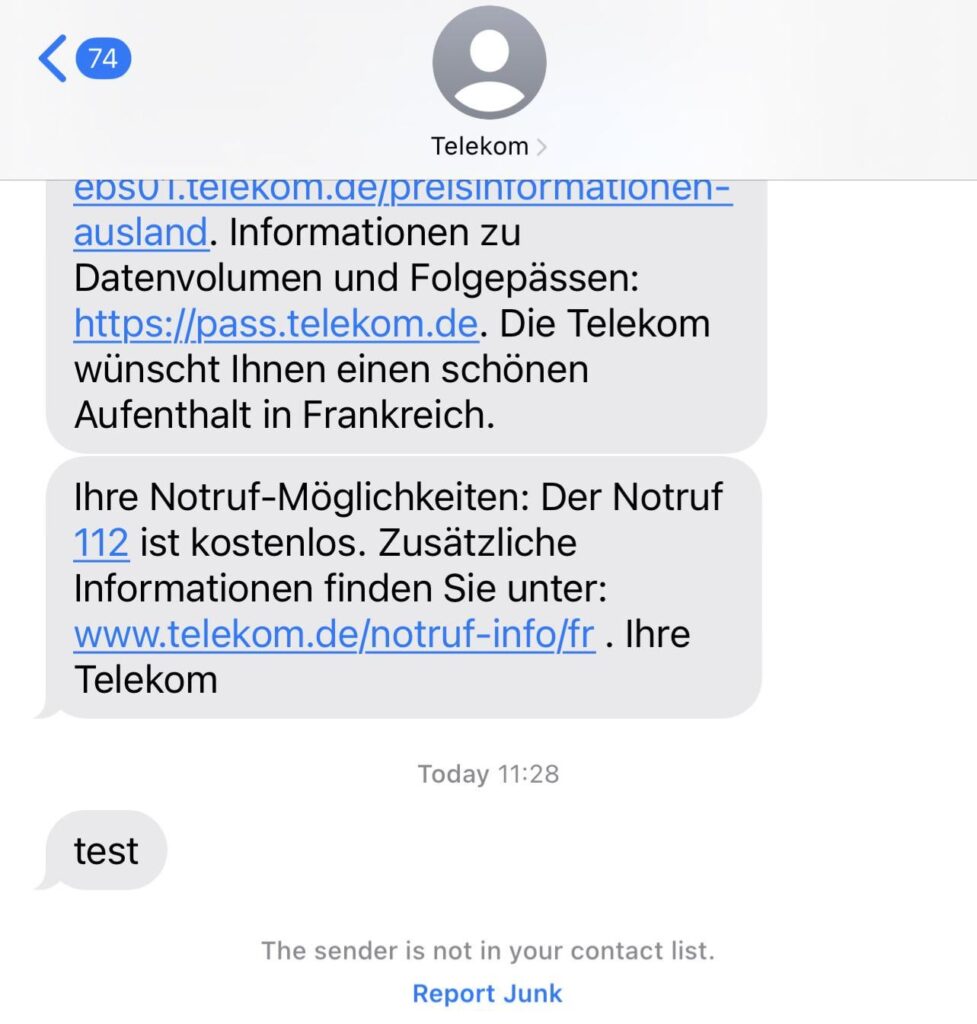 Tモバイルからの奇妙なSMS。これは合法ですか?