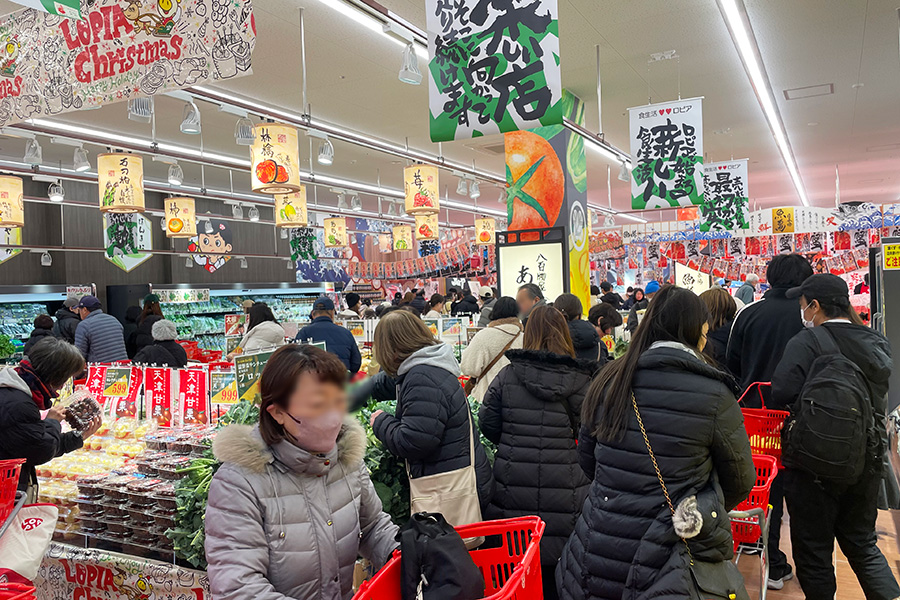 「ロピア 新高店」初日オープンしてから30分以内の様子