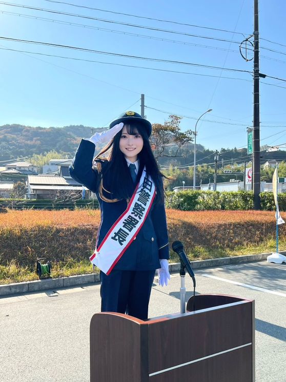 #ババババンビ 小鳥遊るい 三重県警鳥羽警察署「一日警察署長」