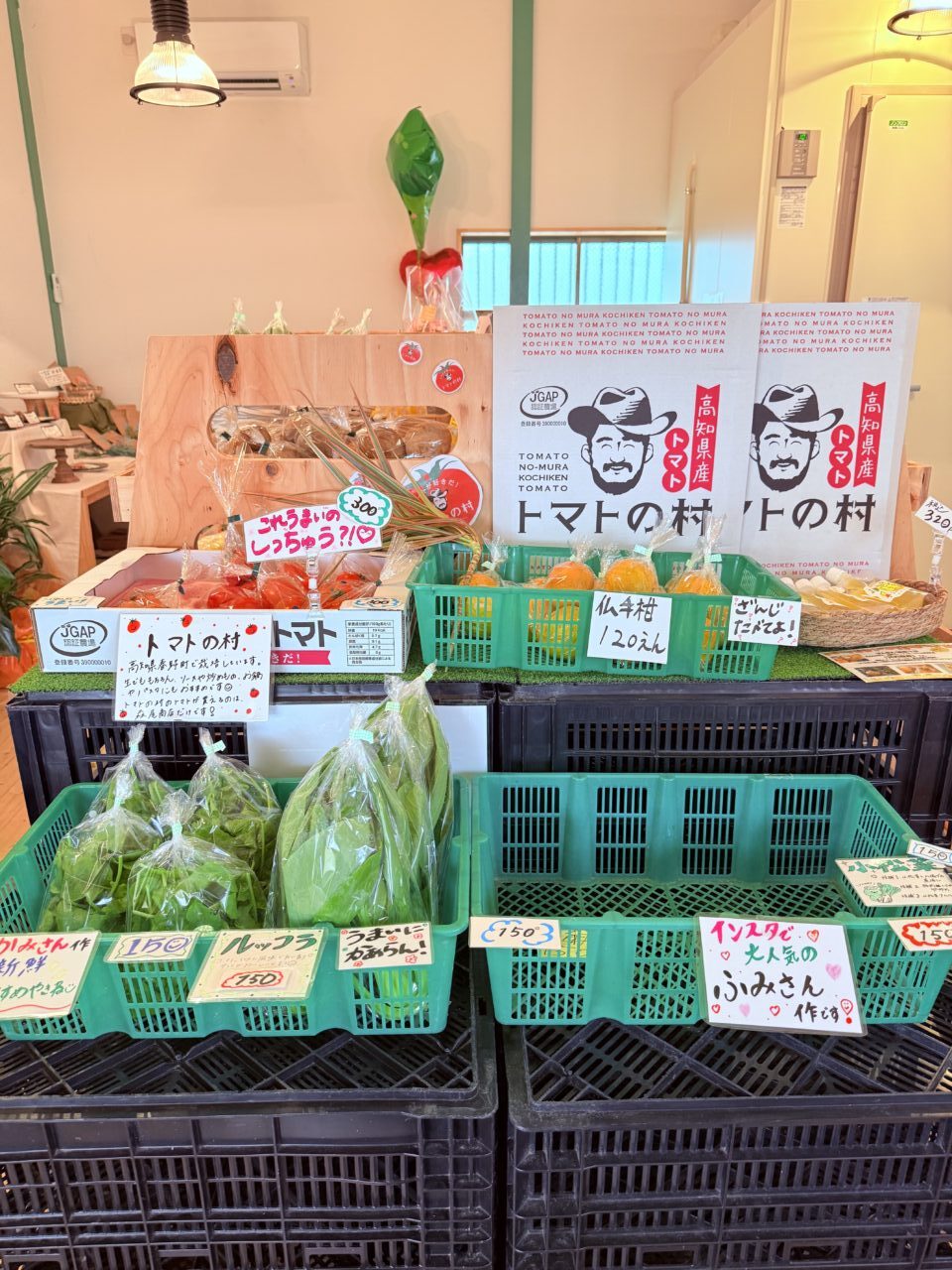 2025年10月20日に高知市高須にオープンした”ユニークな八百屋”「森尾商店」の店内の様子