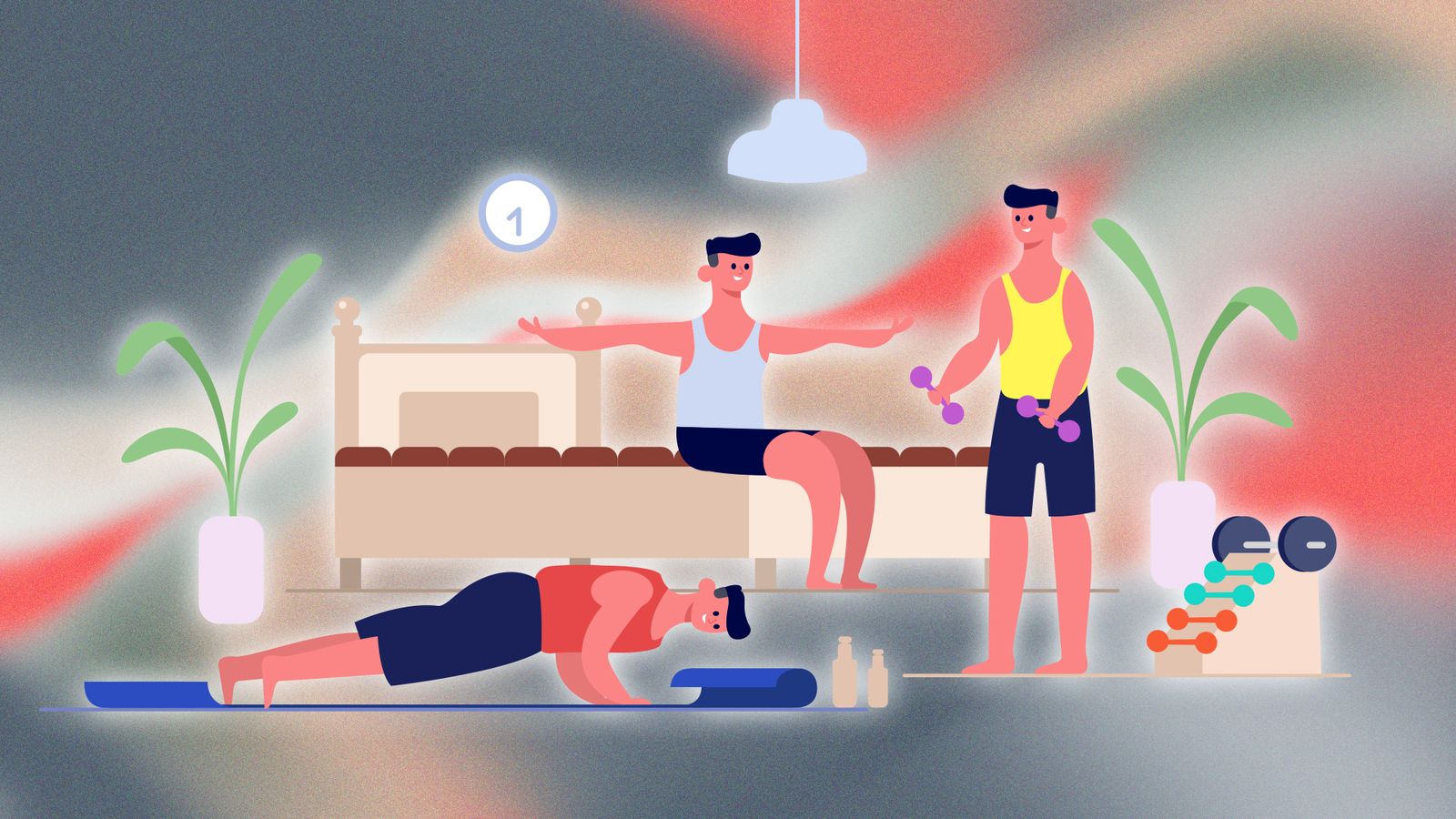 Image may contain Plant Lamp Person Fitness Pilates Sport and Working Out