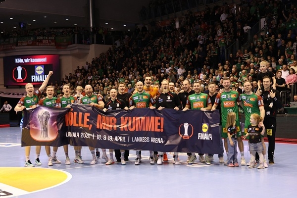 写真2025-26シーズン、ドイツ男子ハンドボールDHBカップ準決勝に進出したマグデブルク、写真出典=マグデブルク