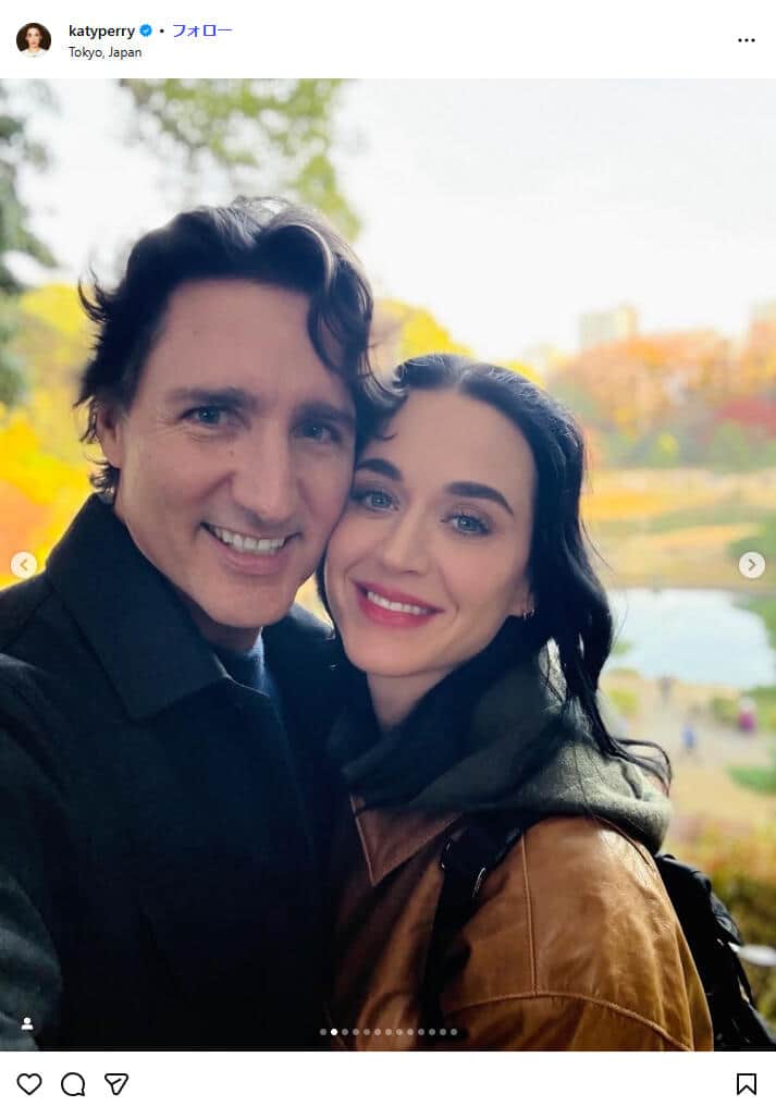 ケイティ・ペリー、カナダ・トルドー前首相と顔寄せ2ショット公開 岸田元首相が「パートナー」関係暴露?話題に: J-CAST ニュース ケイティ・ペリー、カナダ・トルドー前首相と顔寄せ2ショット公開 岸田元首相が「パートナー」関係暴露?話題に: J-CAST ニュース