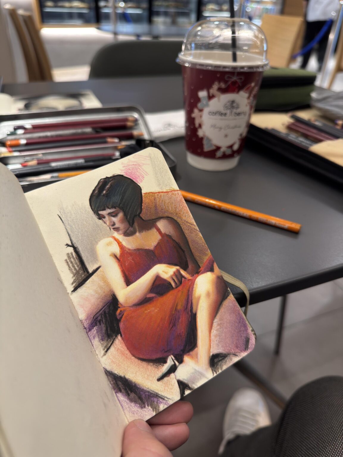 お絵描き @ コーヒーベリー レドラス