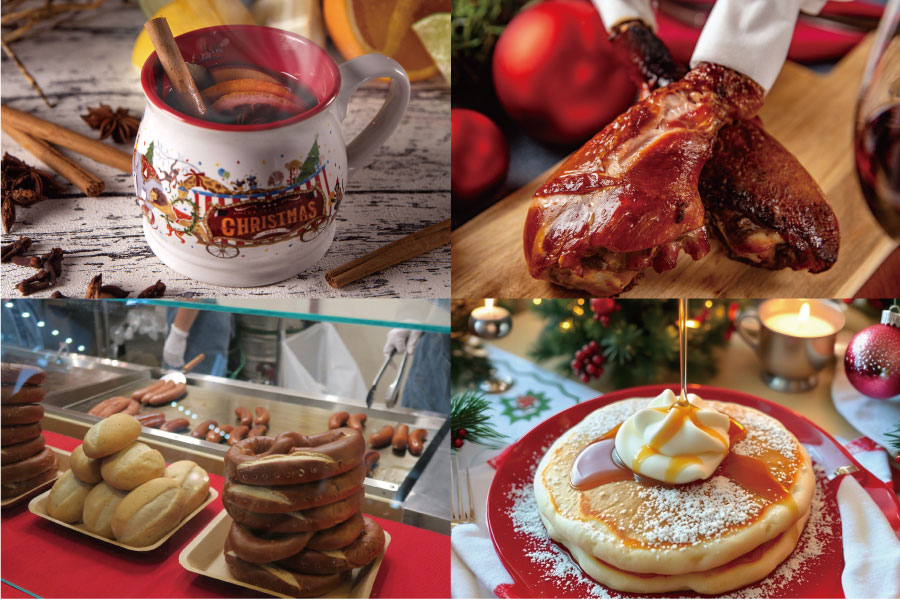 梅田スカイビルのクリスマスマーケット『Wonder Christmas Marche』フード（一例）